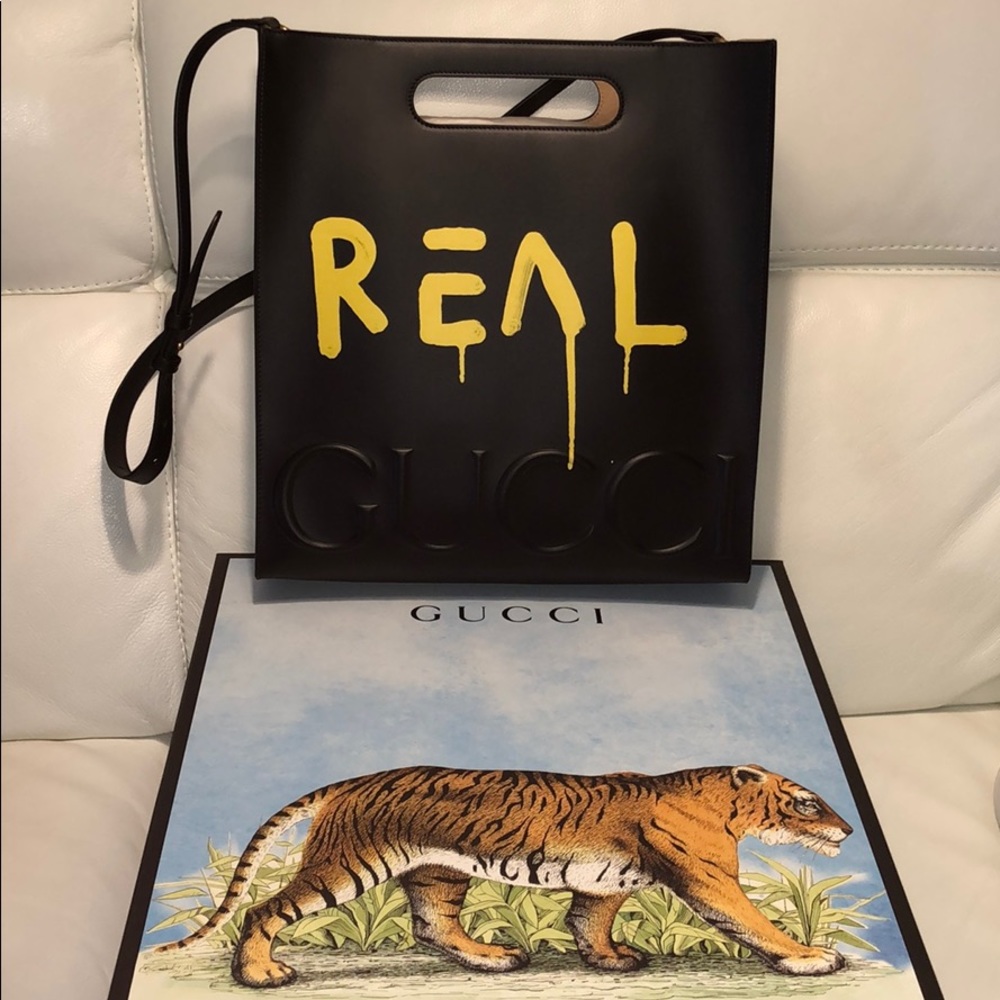 GUCCI GucciGhost XL Tote Black Limited EditionNWOT